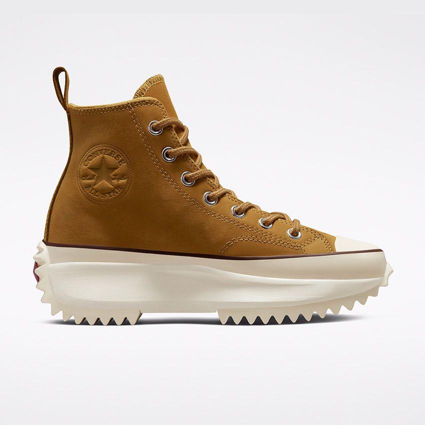 Nubuck Run Star Hike Hi Sneakers in Tan 171666C - 10