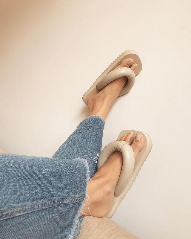 Suki Beige Flip Flops - 2a