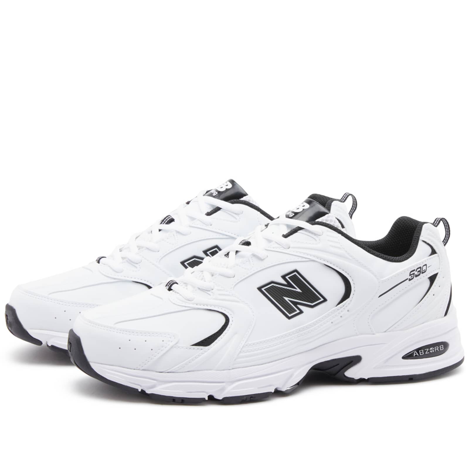 MR530SYB White Black Classic Sneakers MR530SYB - 3