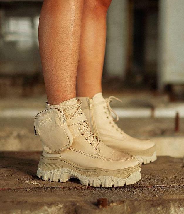 Jaxstar Hiking Mid Cut Camel Sneakers 47335-A25 - 04