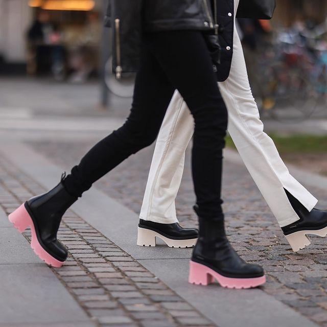 Vitello Black Rose Ankle Boots CPH597ROSE - 8