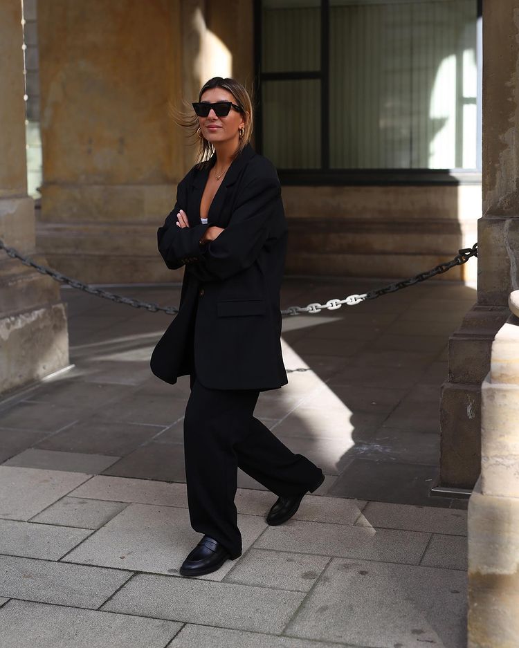 Vitello Black Chunky Loafers CPH797 - 9