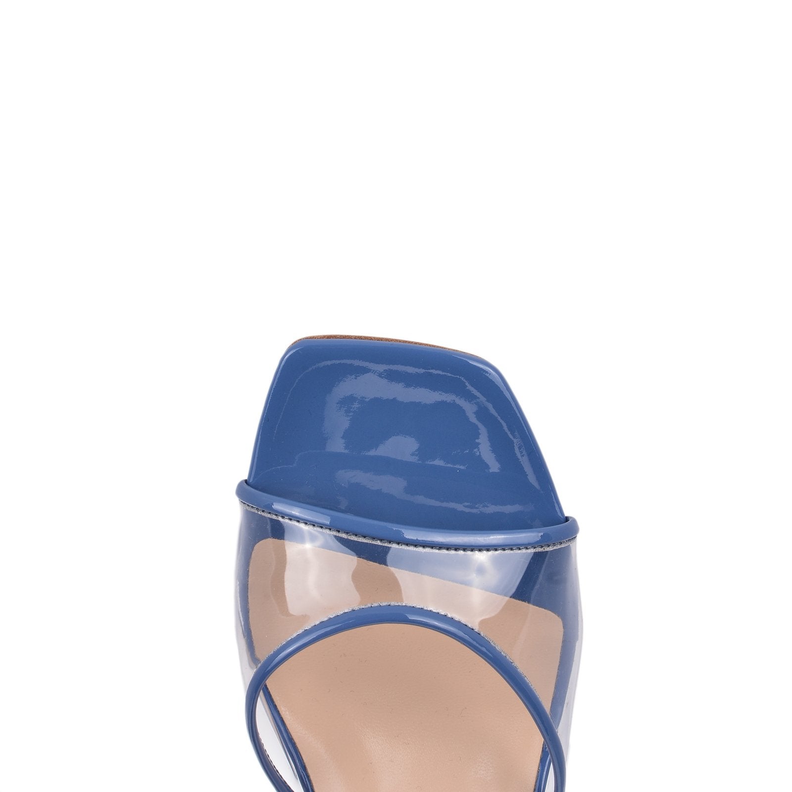 Diba Patent Sky Blue Vinyl Mules Heels VERNICE-SKY 83445 - 8