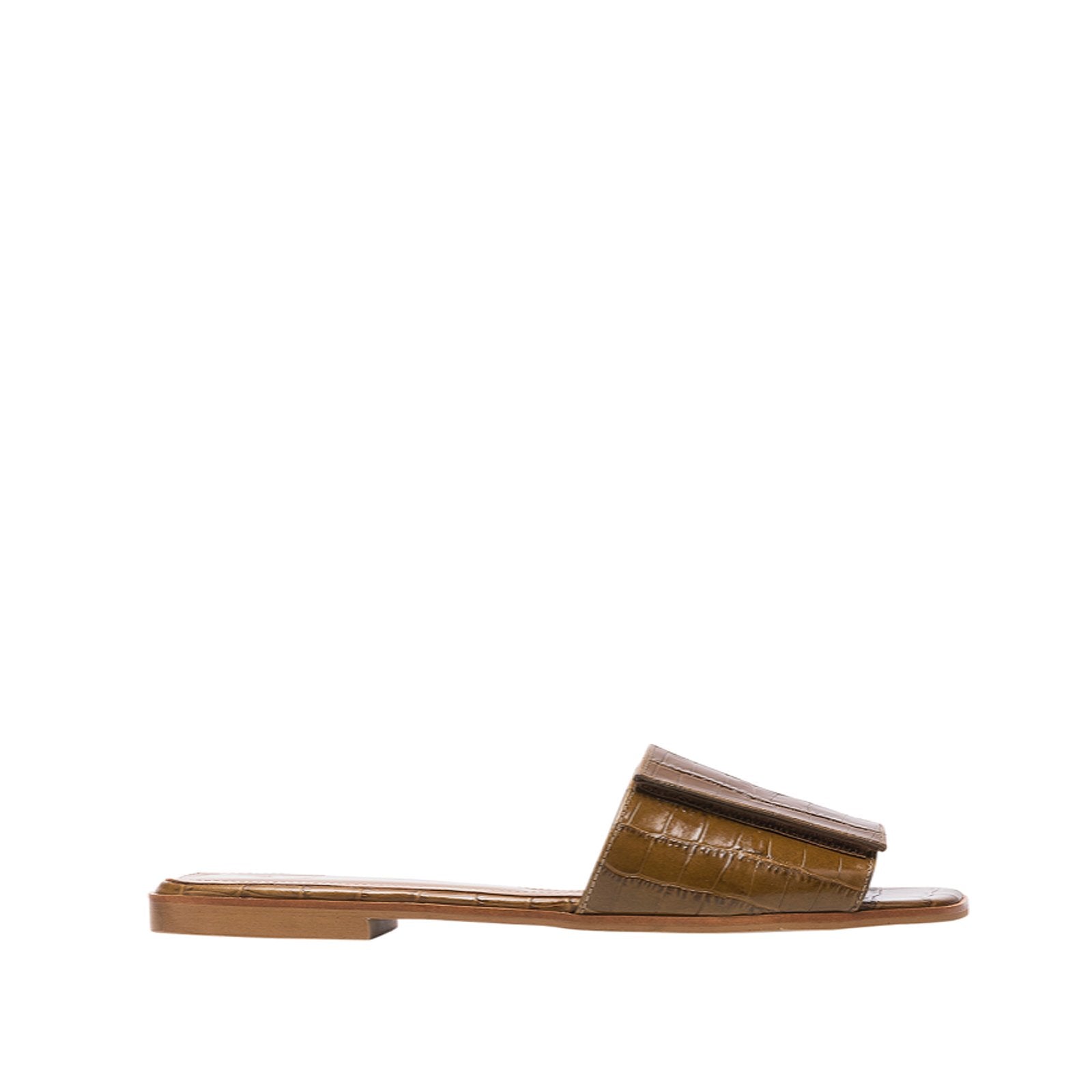 Yola Leather Croco Cognac Flats 20010711917-024 - 1