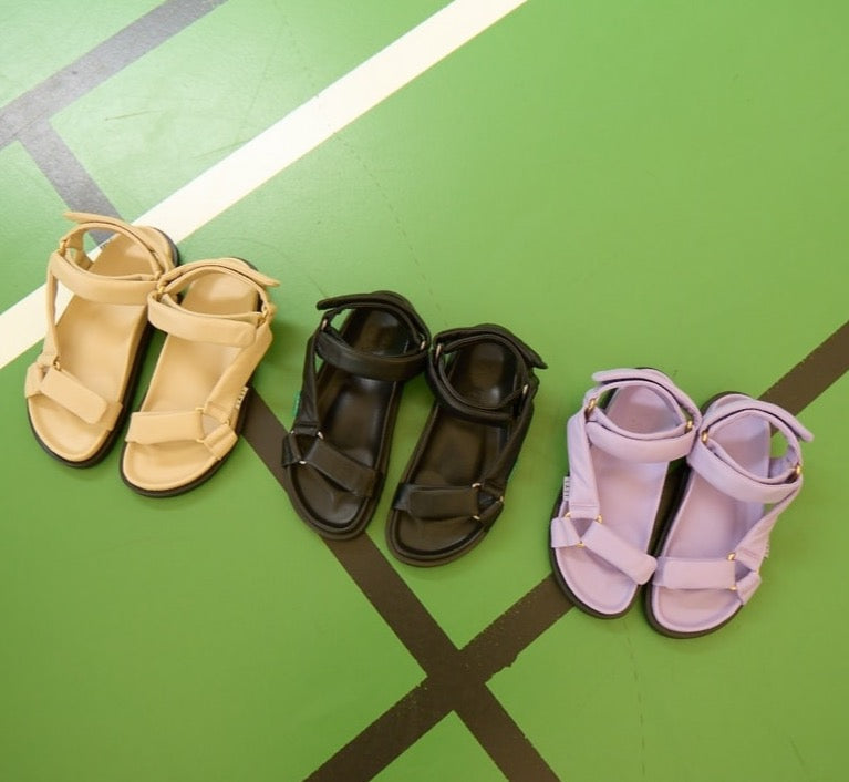 Flora Black Leather Sandals LAST1541 - 8