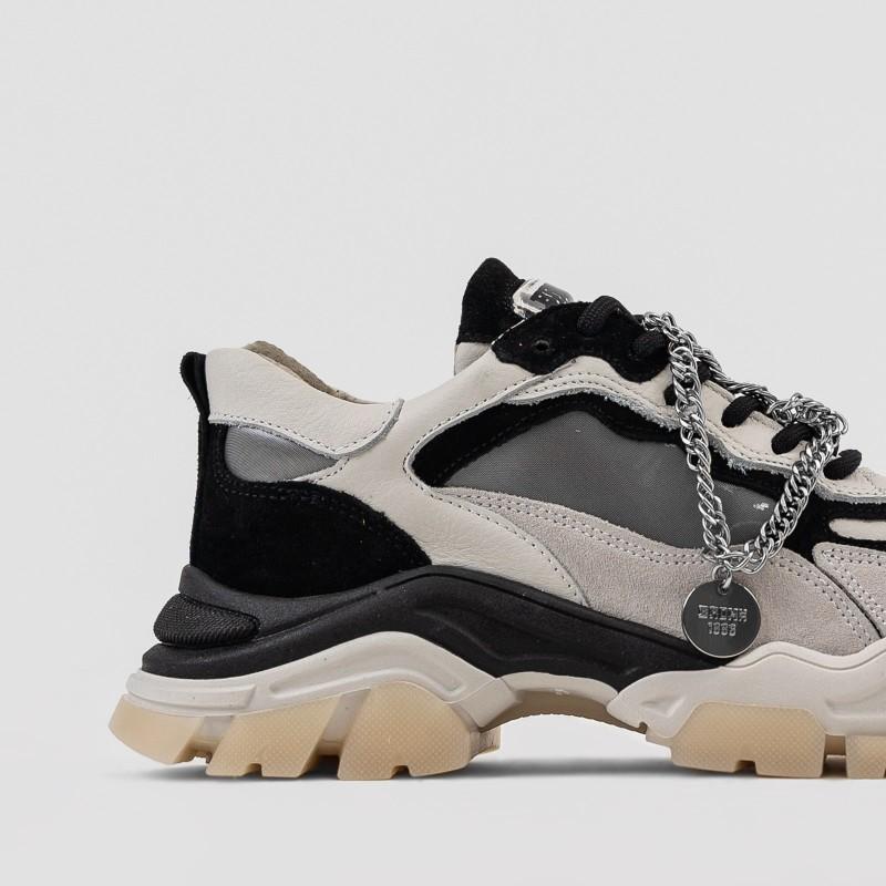 Tayke Over Black Chunky Sneakers 66366C-CH-3104 - 3