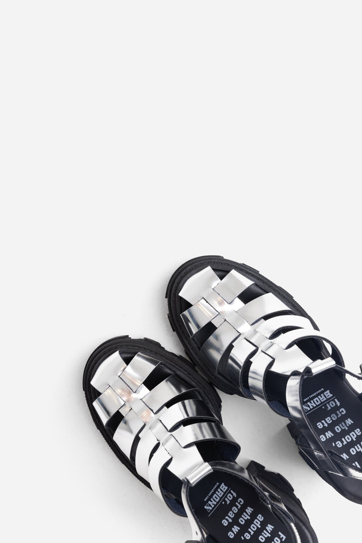 Furrow Silver Chunky Sandals 84974-M-1138-4