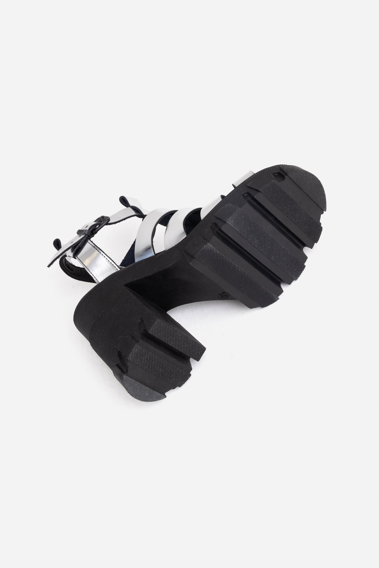 Furrow Silver Chunky Sandals 84974-M-1138-7