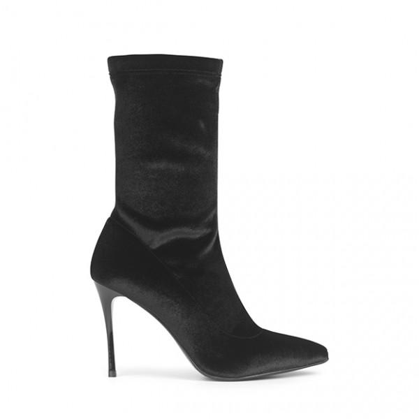 Nero Velour Boots 90508B_Nero - 1