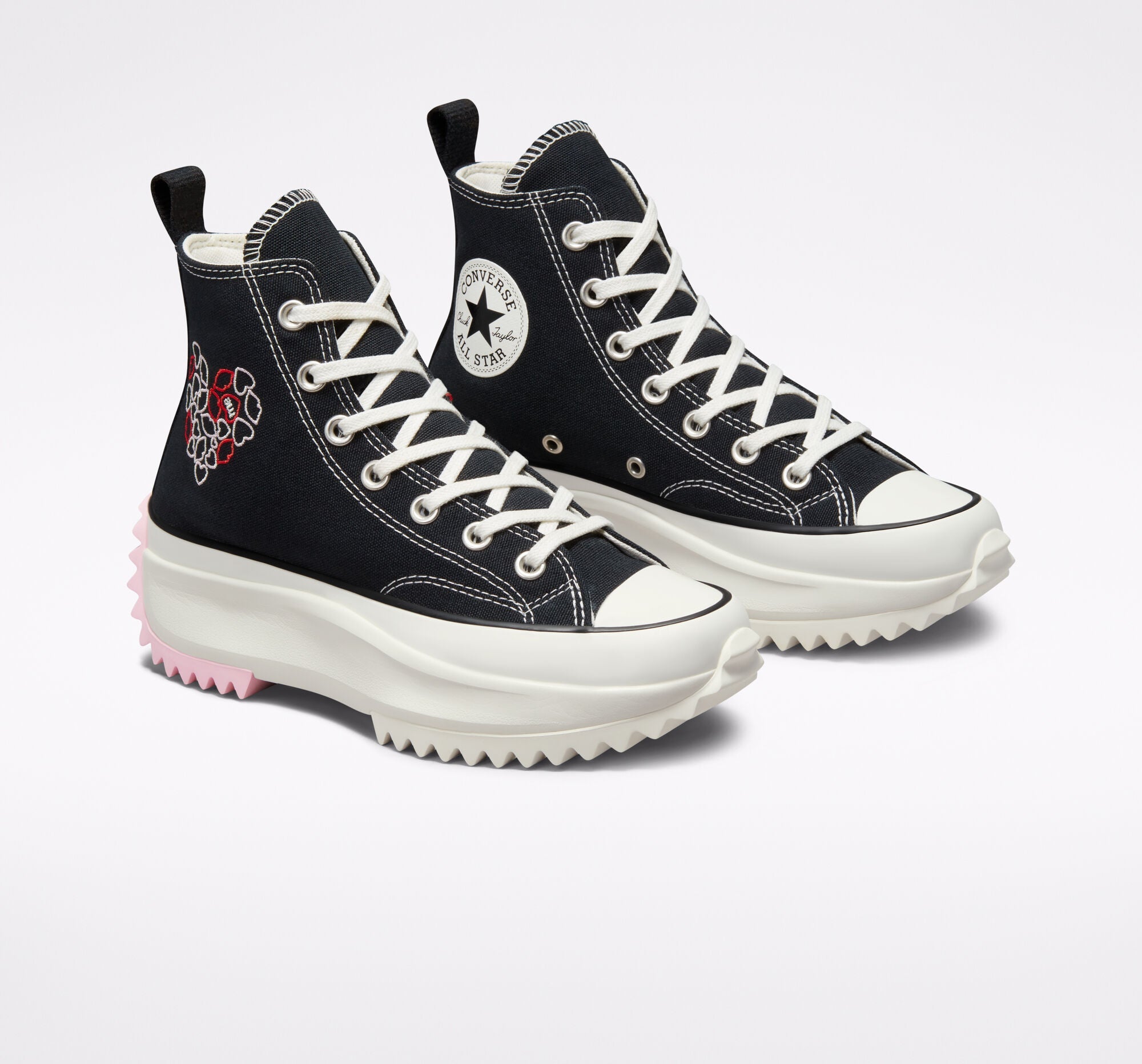 Run Star Hike Hi Embroidered Hearts A01598C - 3