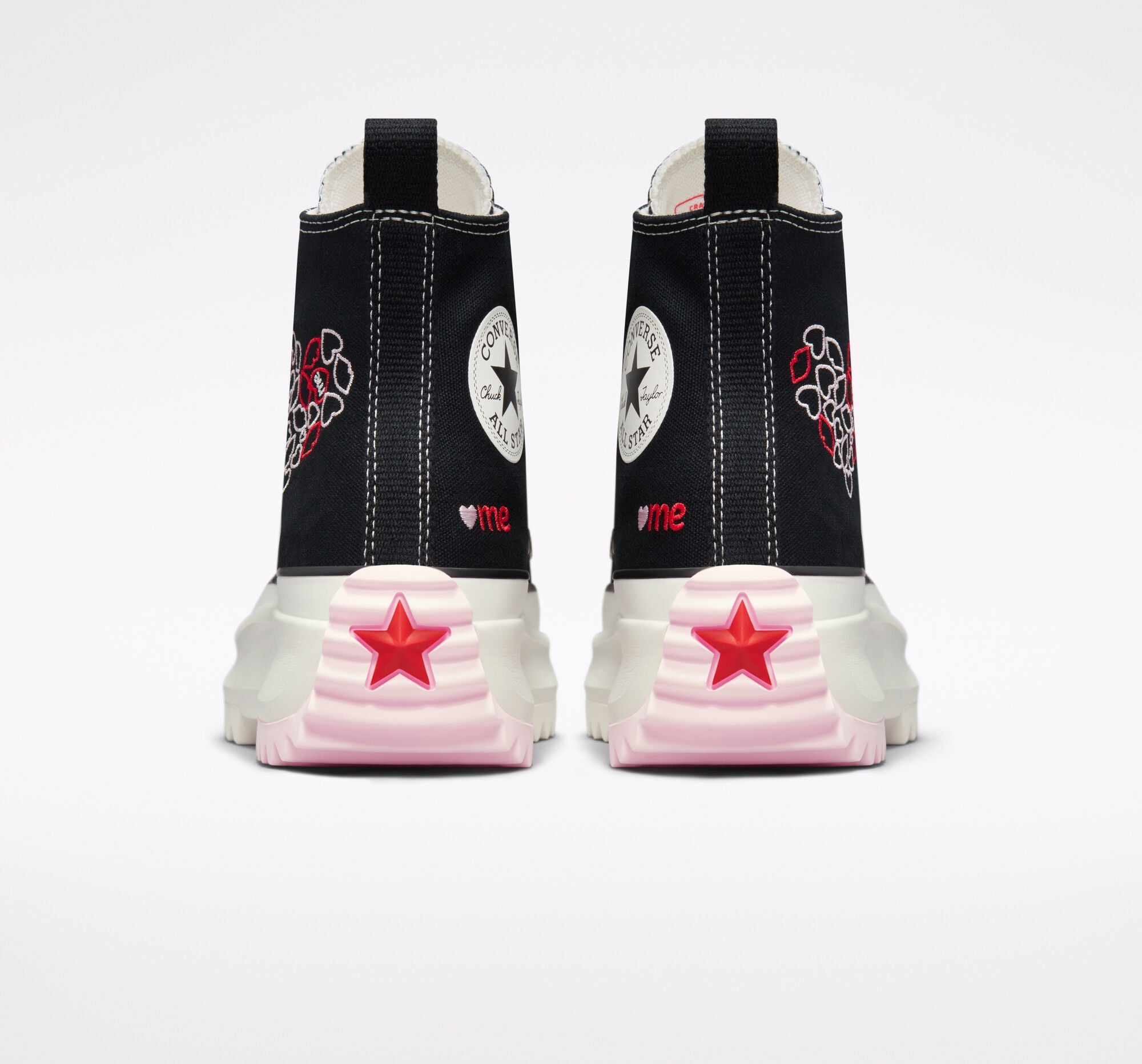Run Star Hike Hi Embroidered Hearts A01598C - 5