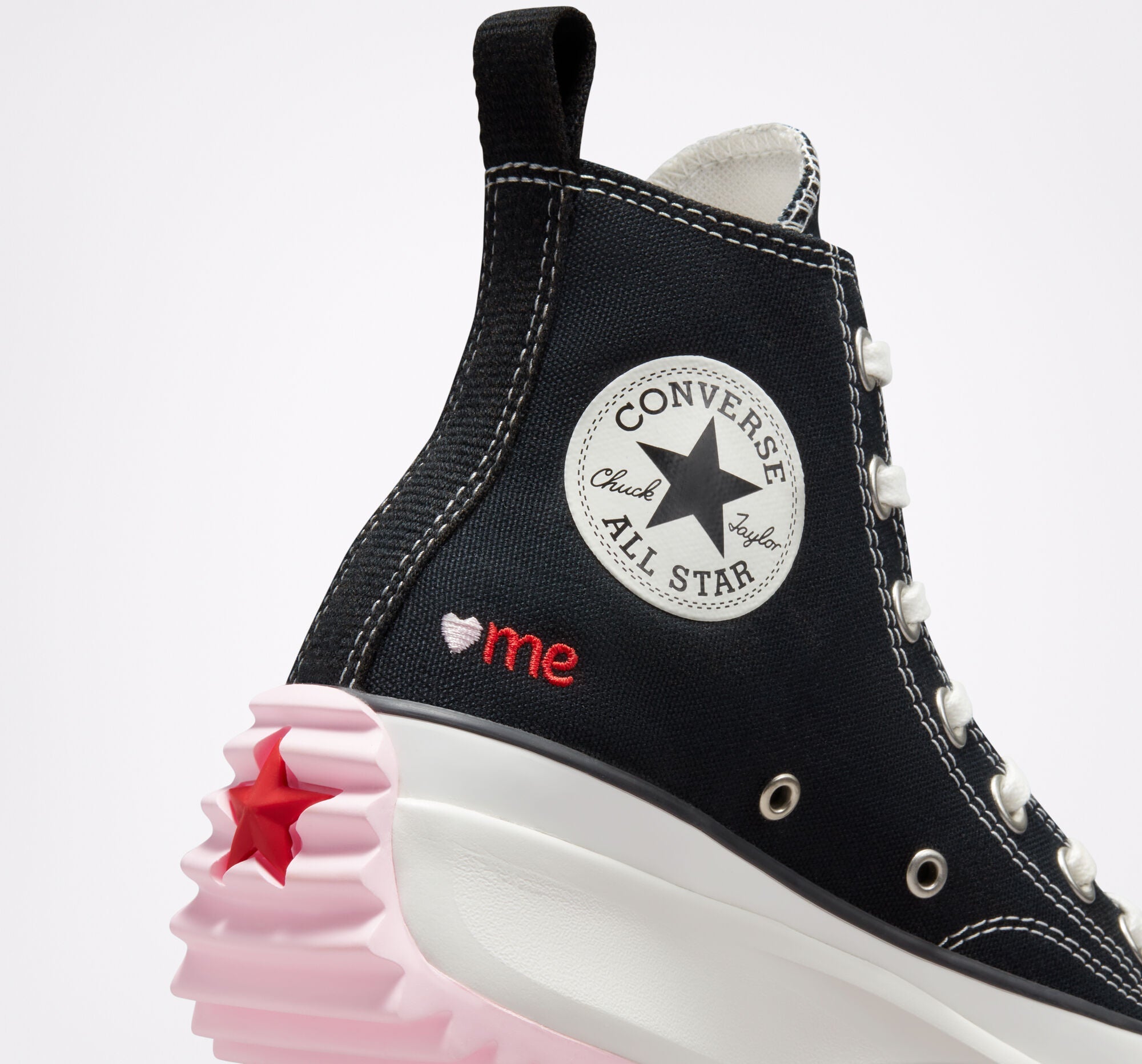 Run Star Hike Hi Embroidered Hearts A01598C - 6