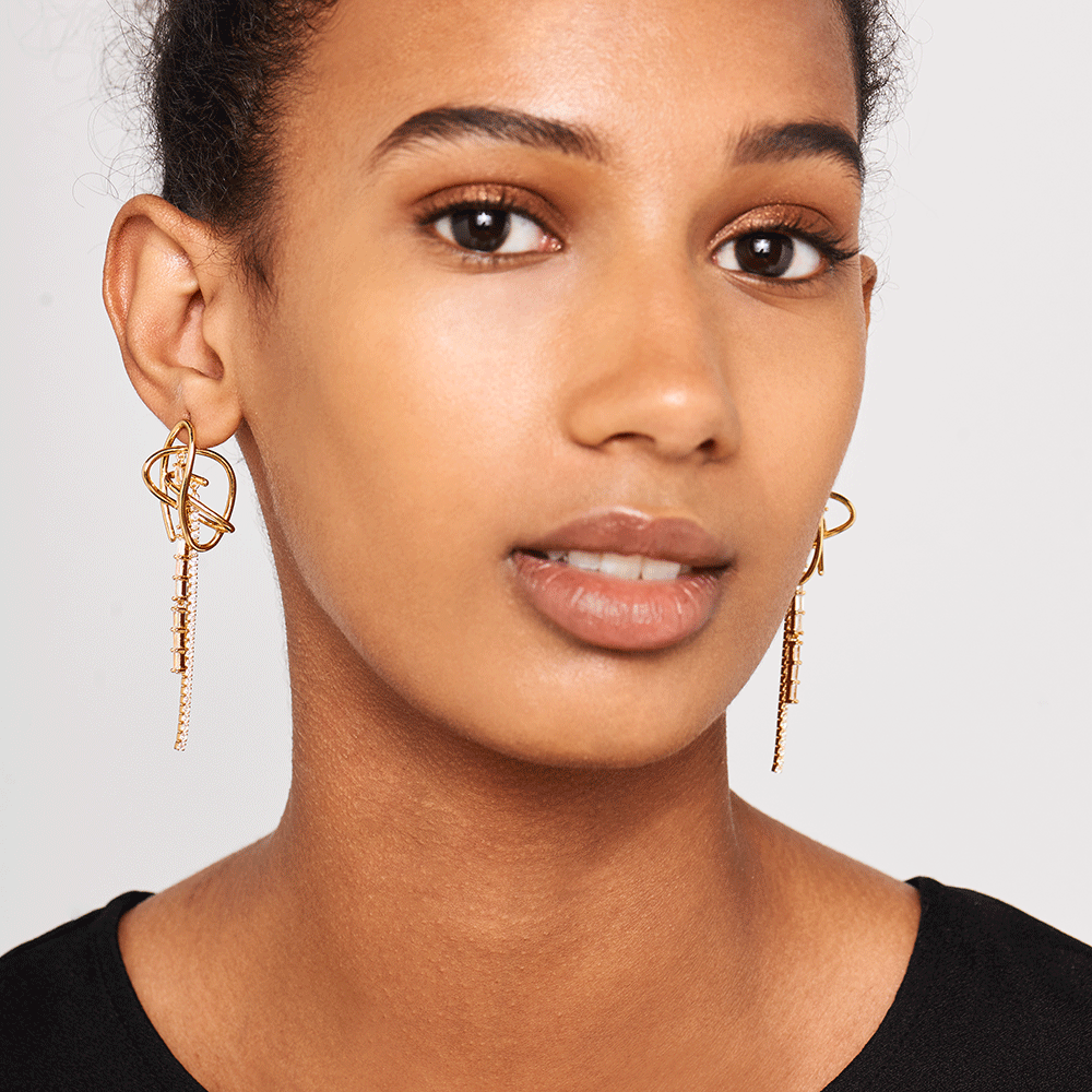 Aisha Gold Earrings