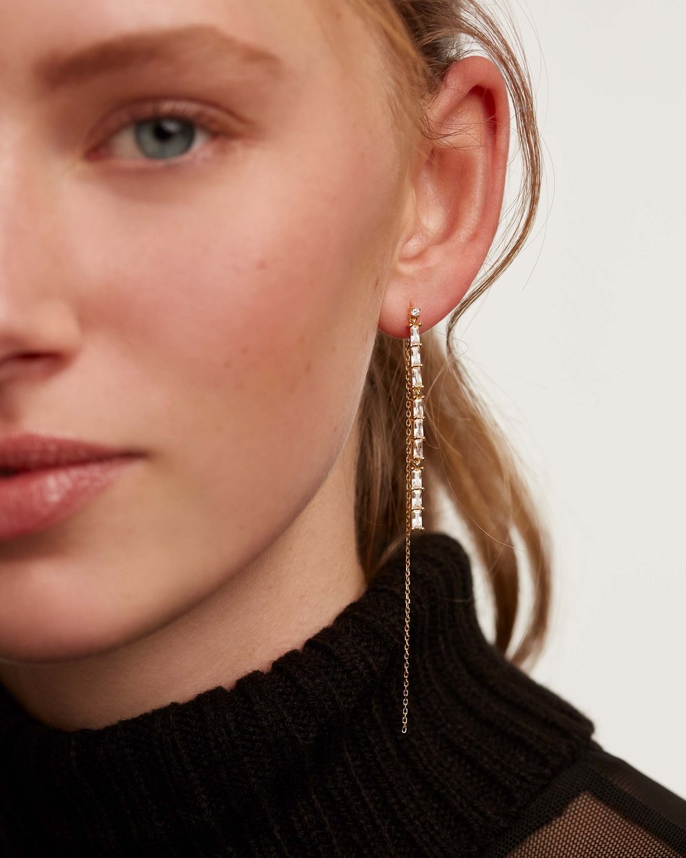 Idris Gold Earrings AR01-123-U - 02
