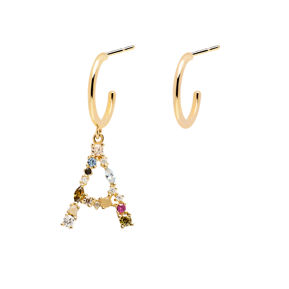 Letter A Earrings