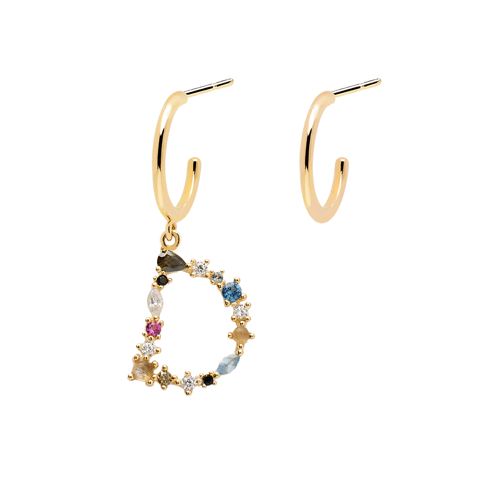 Letter D Earrings
