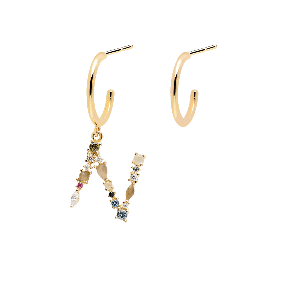 Letter N Earrings