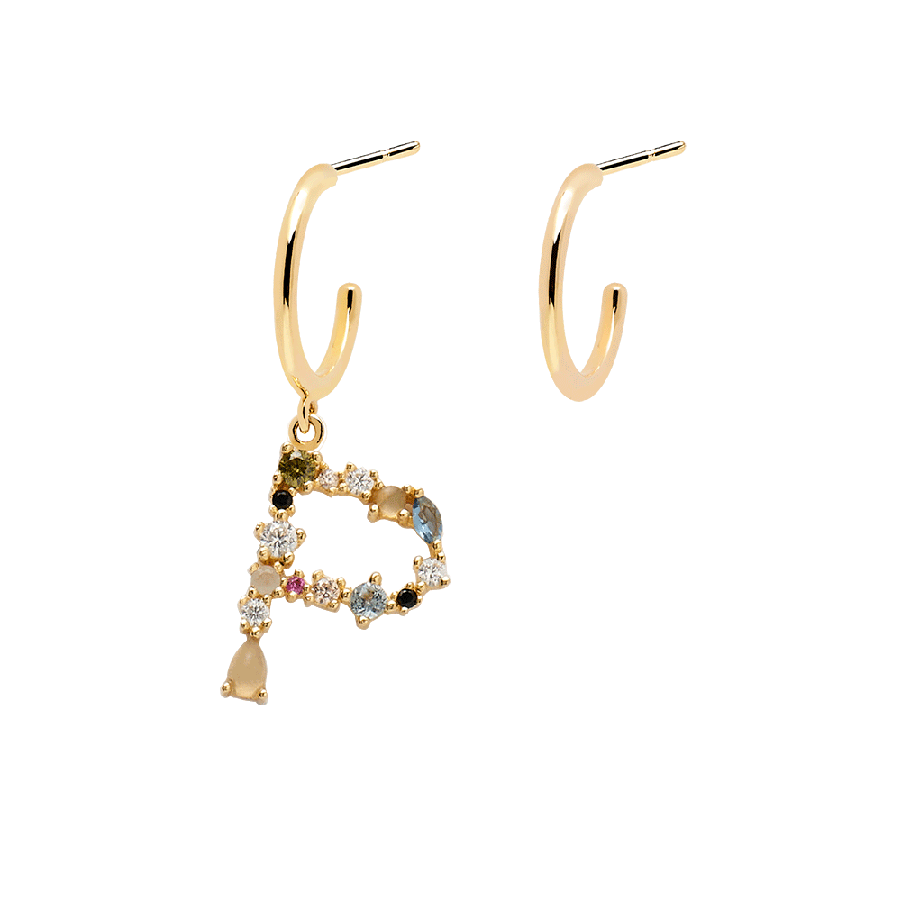 Letter P Earrings