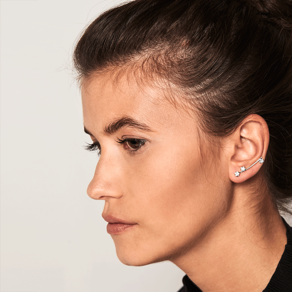 Glow Silver Earrings