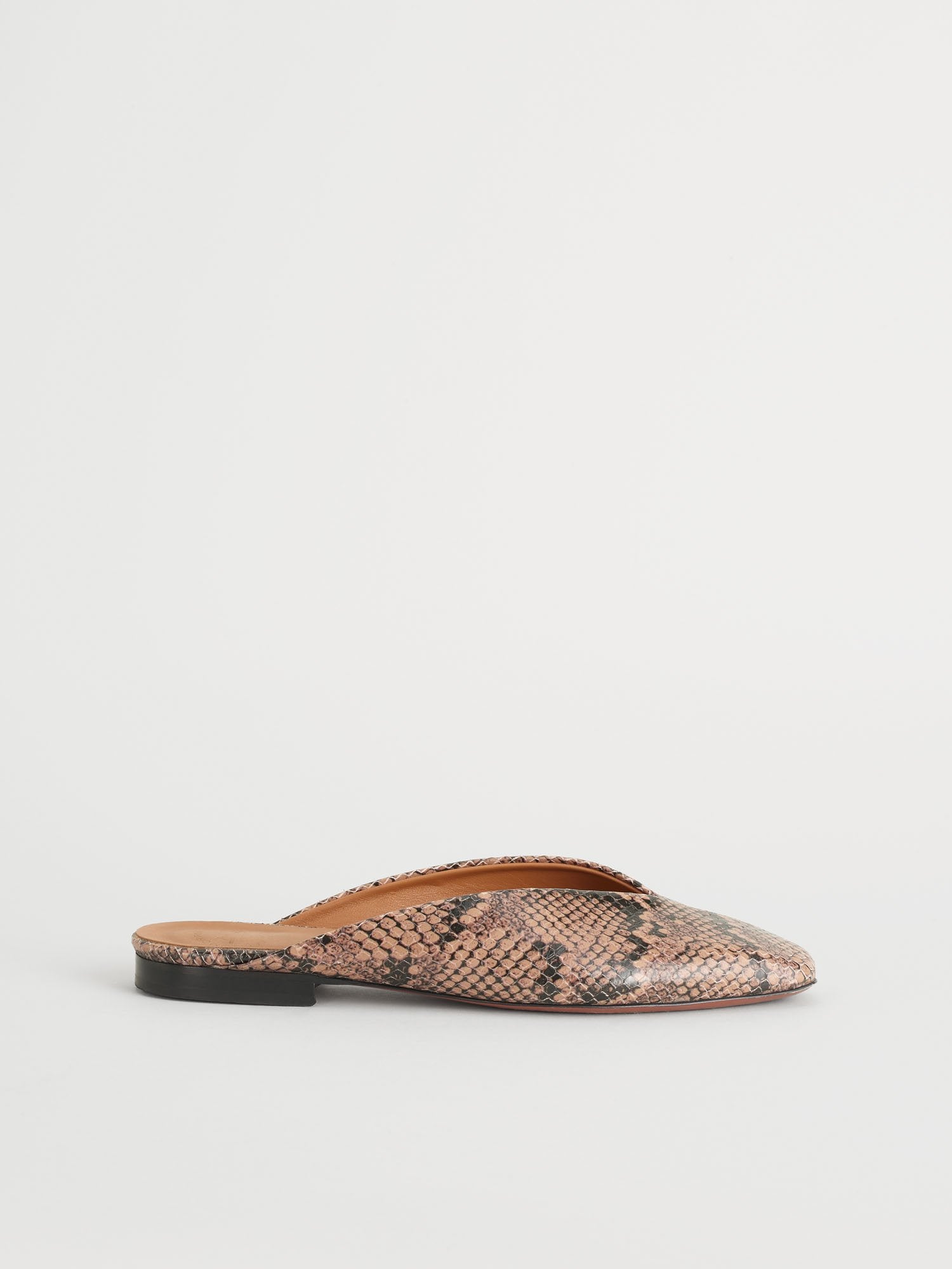 Arnesano Brown Printed Snake Flats 110844 - 4