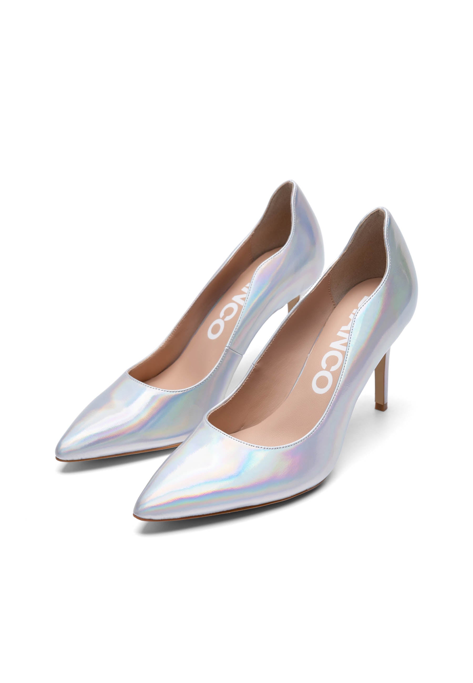 Bianco BIACHIC Wave Pump Nappa Pumps Holographic