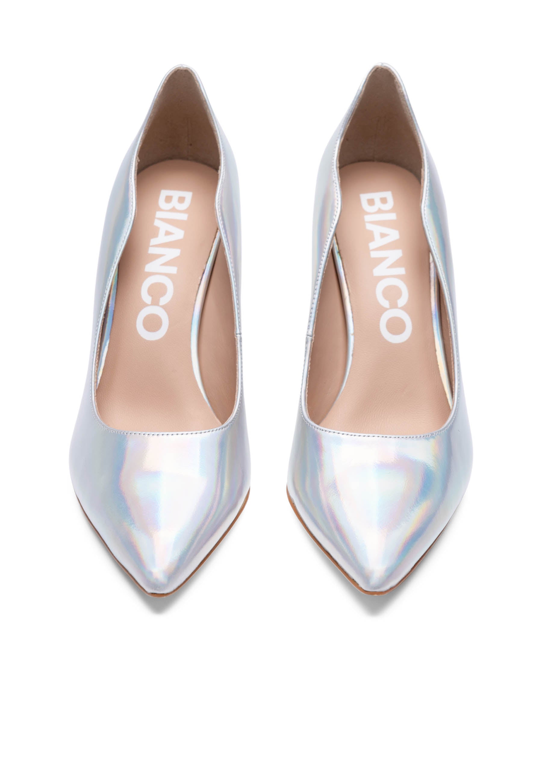Bianco BIACHIC Wave Pump Nappa Pumps Holographic
