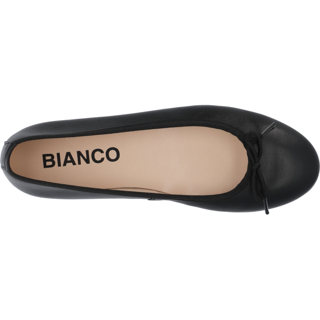 Bianco BIAMADISON Ballerina Smooth Leather Ballerina Black