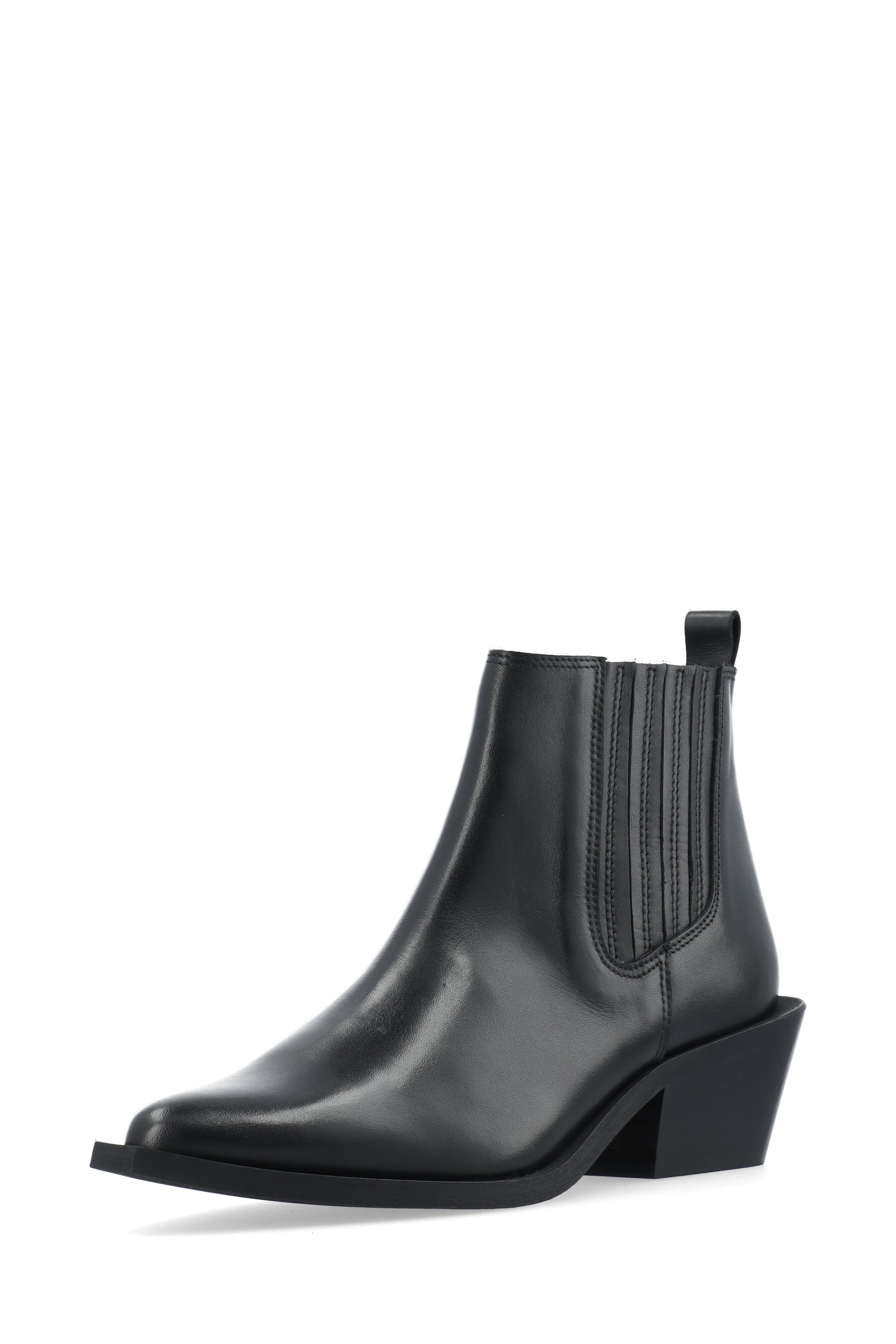 Bianco BIAMONA Western Boot Low Chelsea Crust Western Black