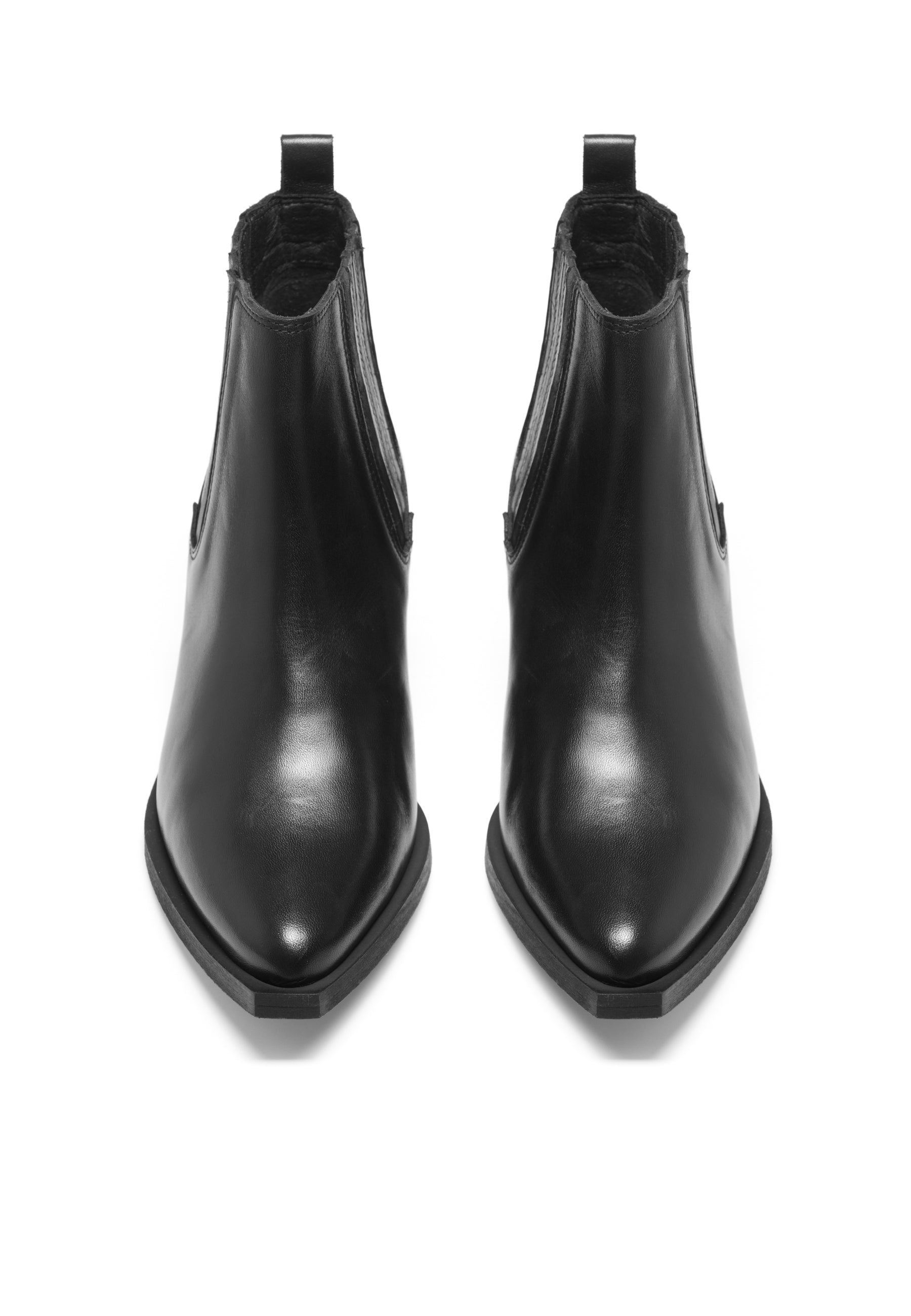 Bianco BIAMONA Western Boot Low Chelsea Crust Western Black