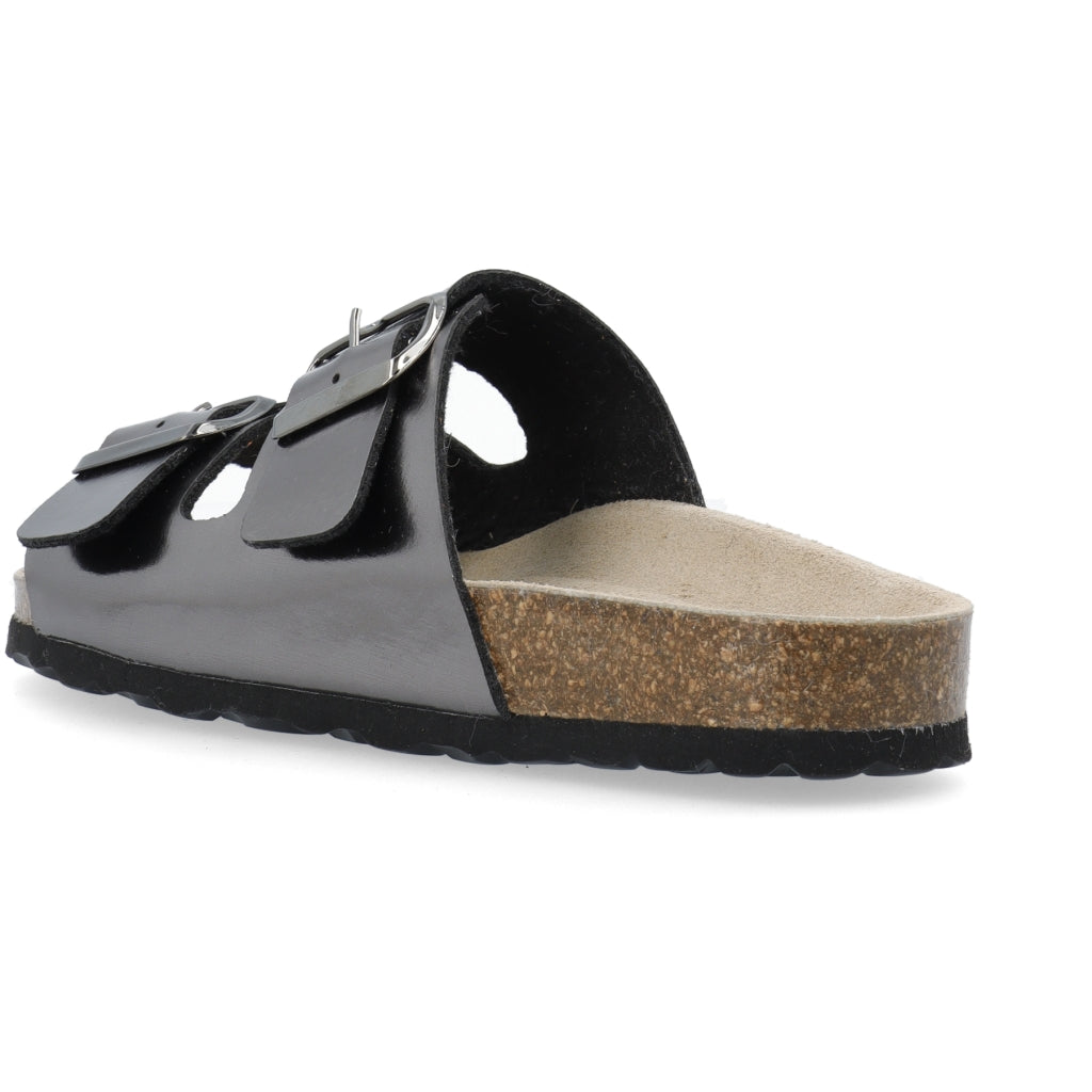 Bianco BIAOLIVIA Sandal Metallic Strap Metallic Gun