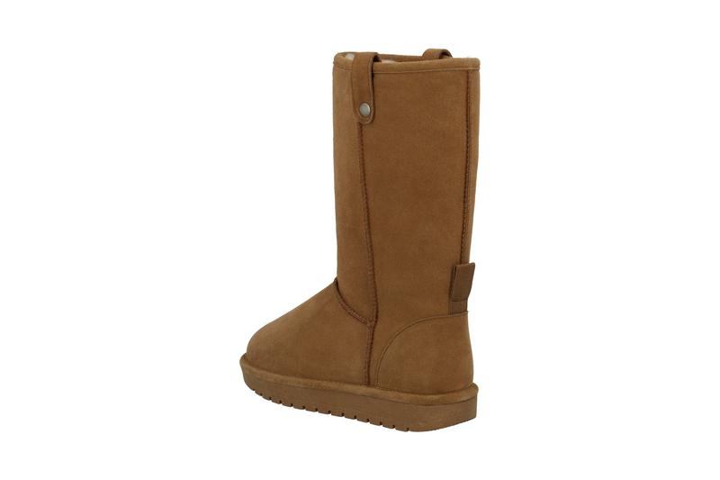 Bianco BIASNOW Long Boot Suede Snow Cognac