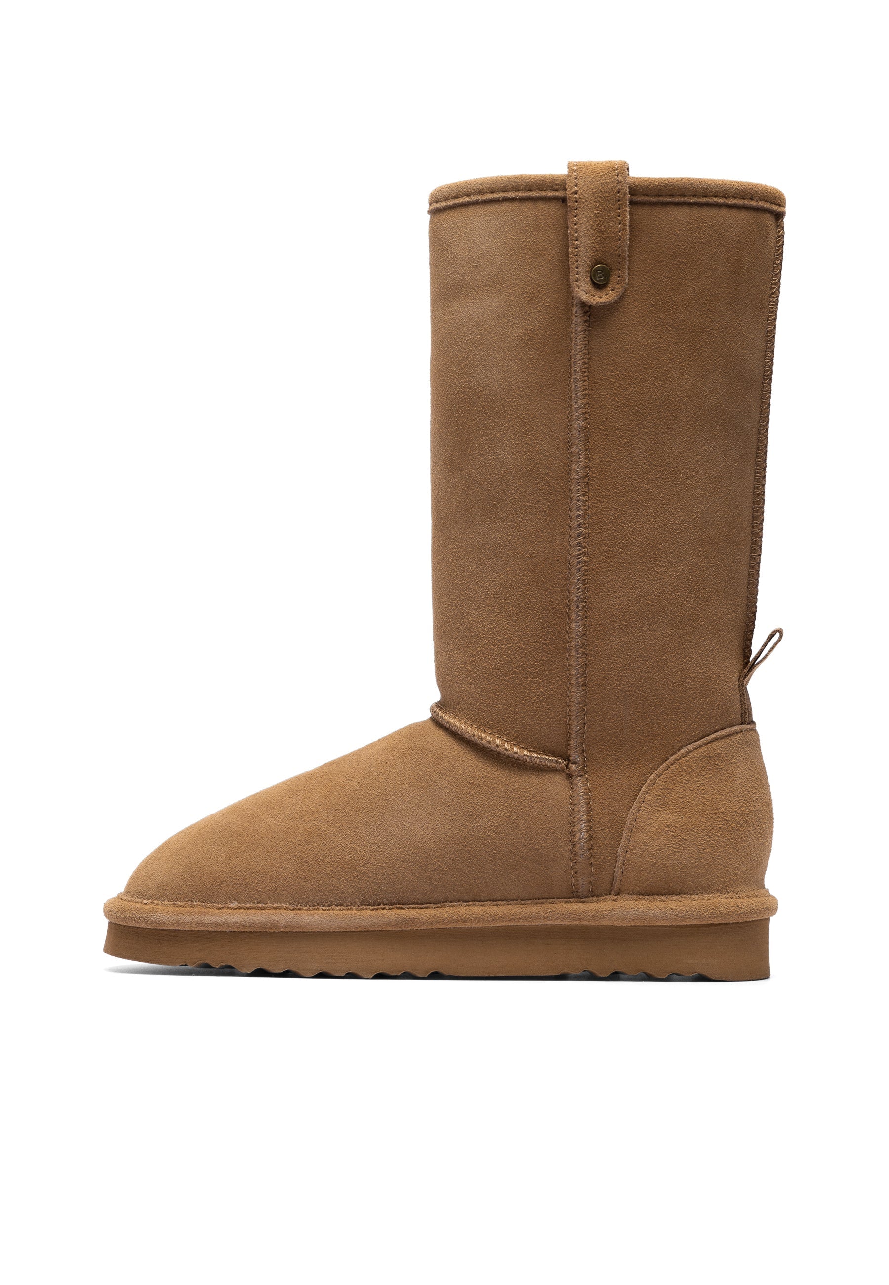 Bianco BIASNOW Long Boot Suede Snow Cognac