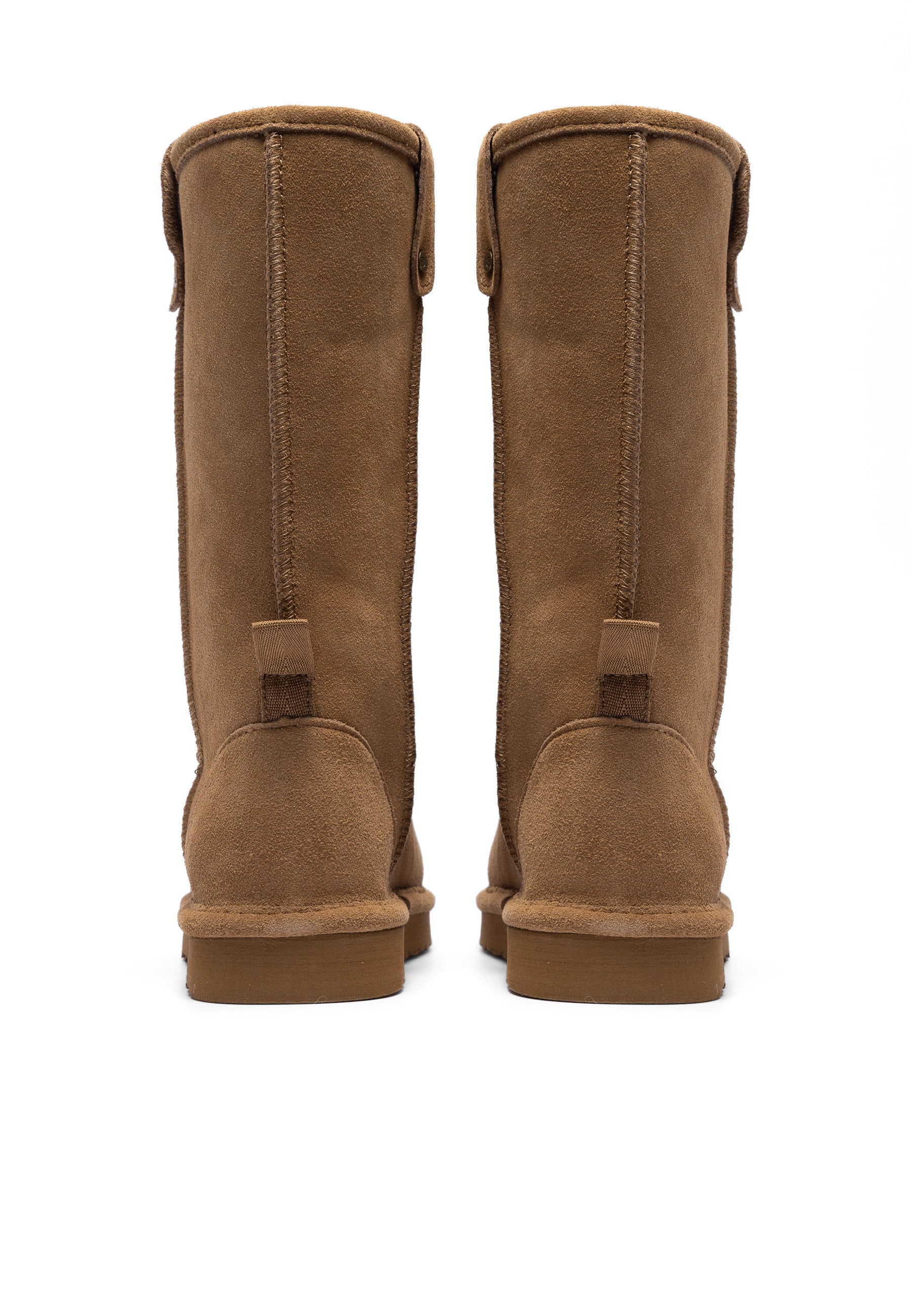 Bianco BIASNOW Long Boot Suede Snow Cognac