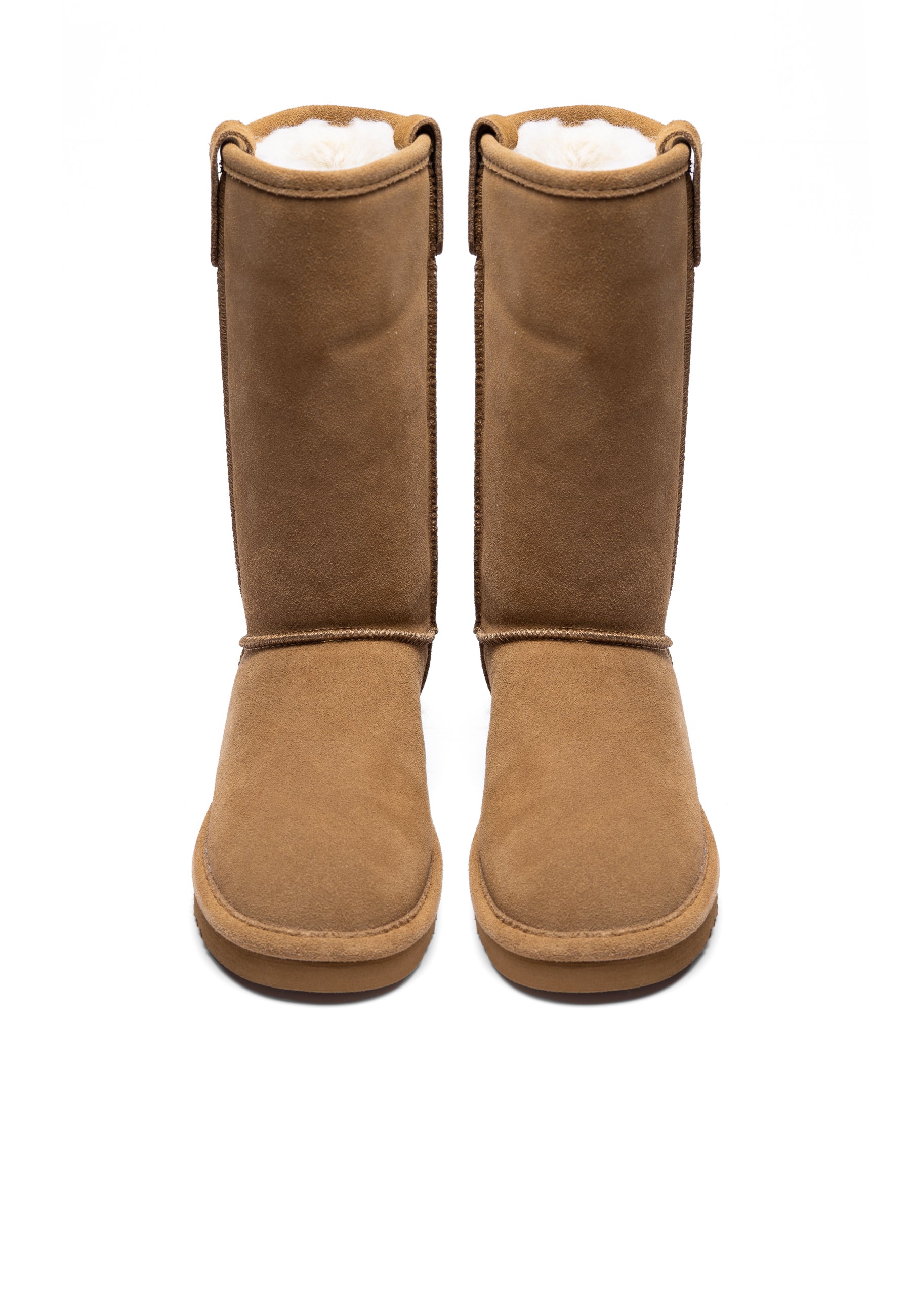 Bianco BIASNOW Long Boot Suede Snow Cognac