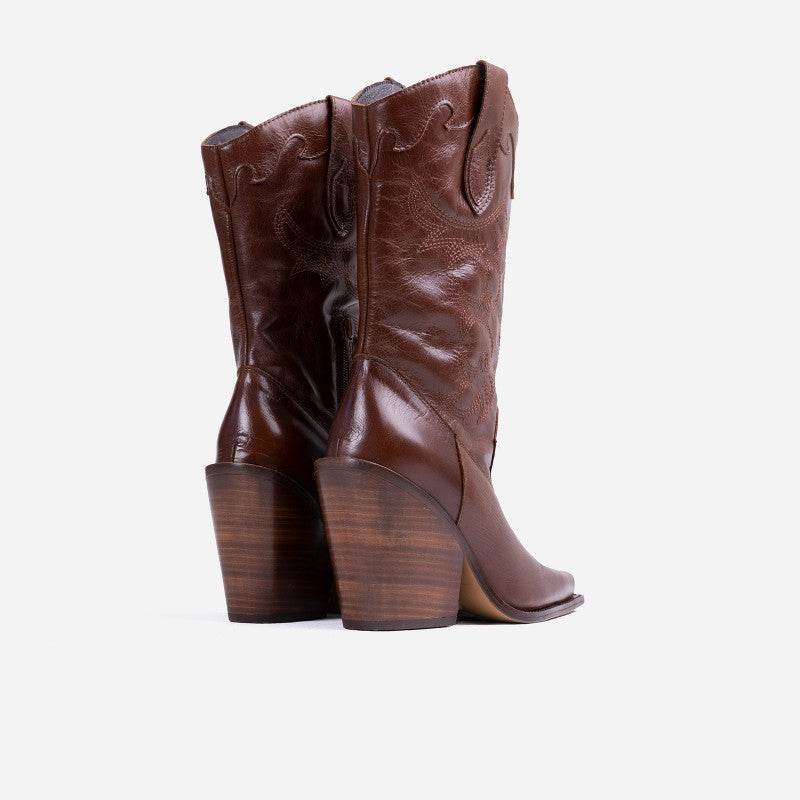 Bonderia Brown Western Boots 34276-T-28 - 4