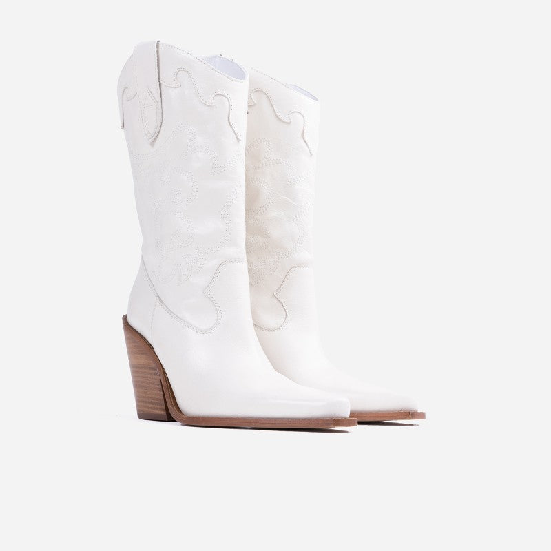 Bonderia Oatmilk Western Boots 34276-T-3685 - 3