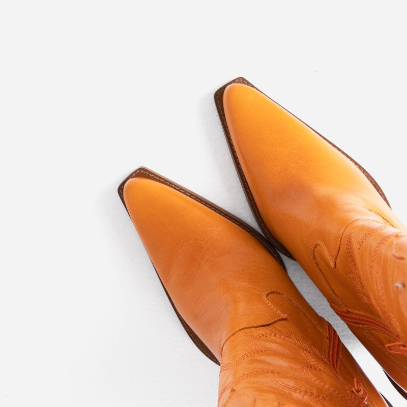 Bonderia Orange Western Boots 34276-T-41 - 3