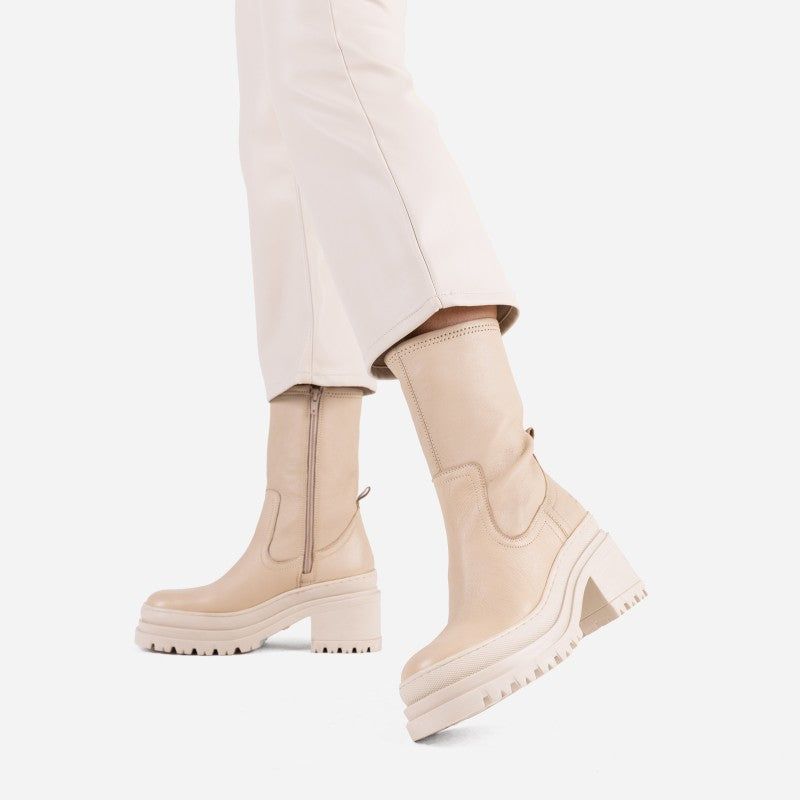 Lyssa Camel Stretch Ankle Boots 34234-A-25 - 2