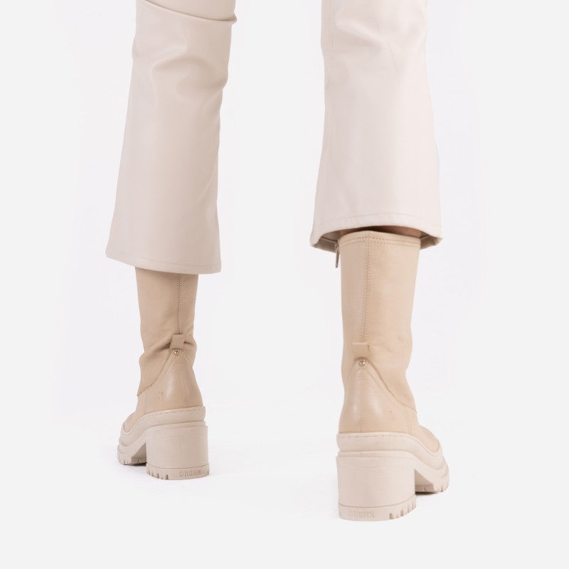 Lyssa Camel Stretch Ankle Boots 34234-A-25 - 7