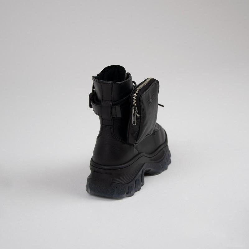 Jaxstar Hiking Mid Cut Black Sneakers 47335-A01 - 05