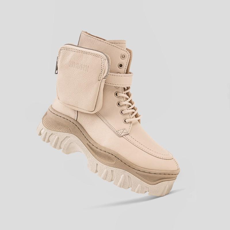 Jaxstar Hiking Mid Cut Camel Sneakers 47335-A25 - 07