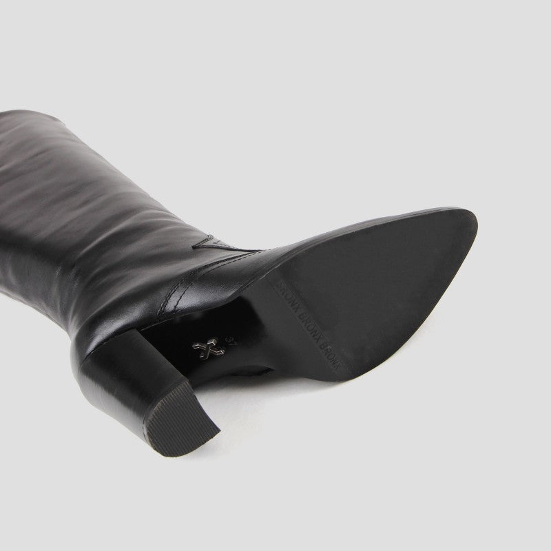 New Americana Black High Western Boots 14165-B-01 - 5