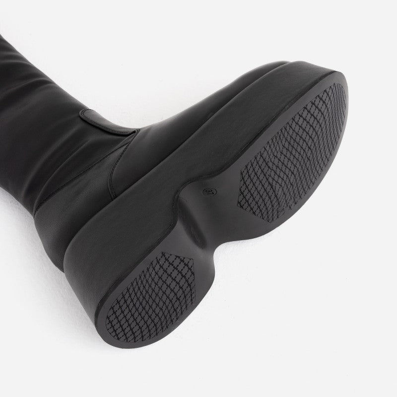 Tizzy Black Stretch High Boots 14265-A-01 - 6