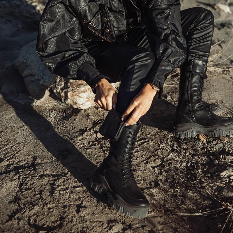 Jaxstar Hiking High Black Boots 14187-A01 - 04