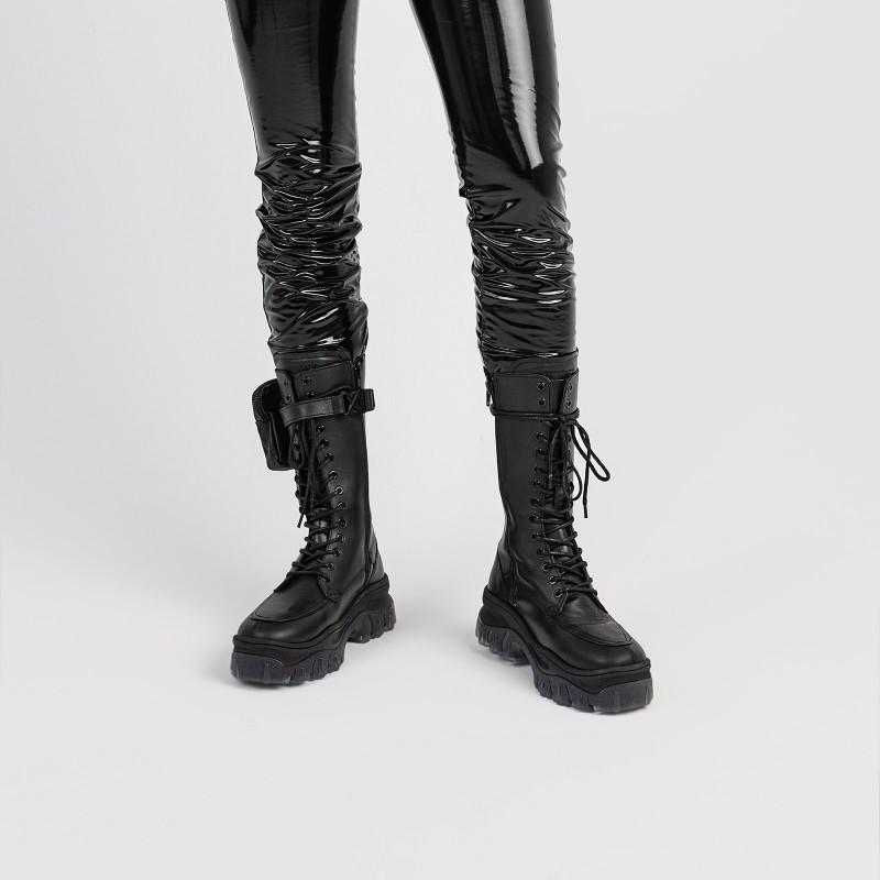 Jaxstar Hiking High Black Boots 14187-A01 - 02