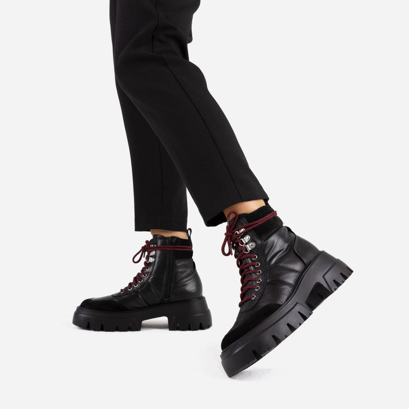 O Tizz Black Outdoor Boots 47442-CA-01 - 2