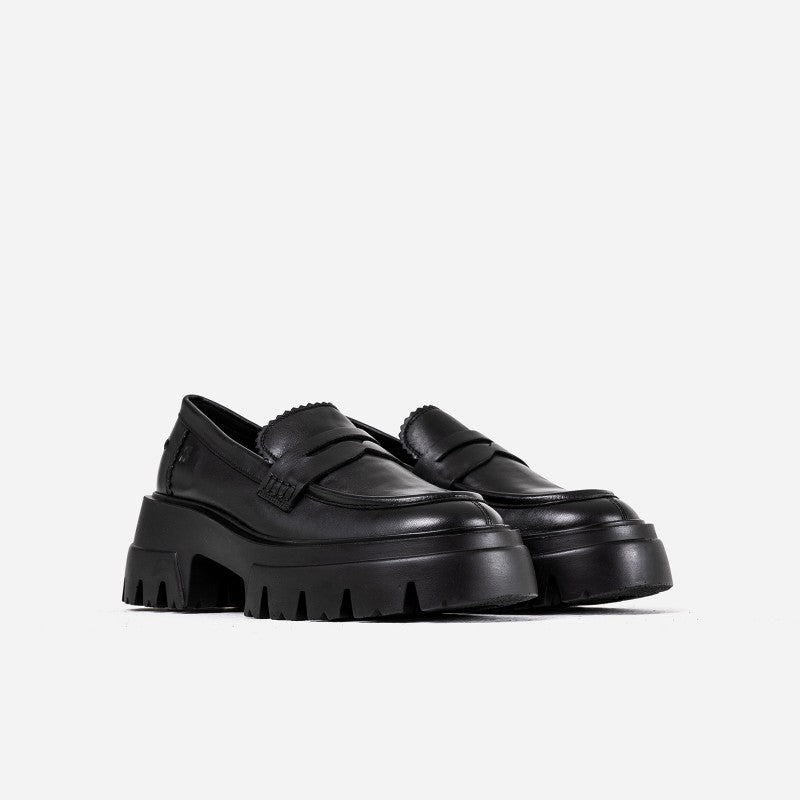 Otizz Black Chunky Loafers 66448-A-01 -3