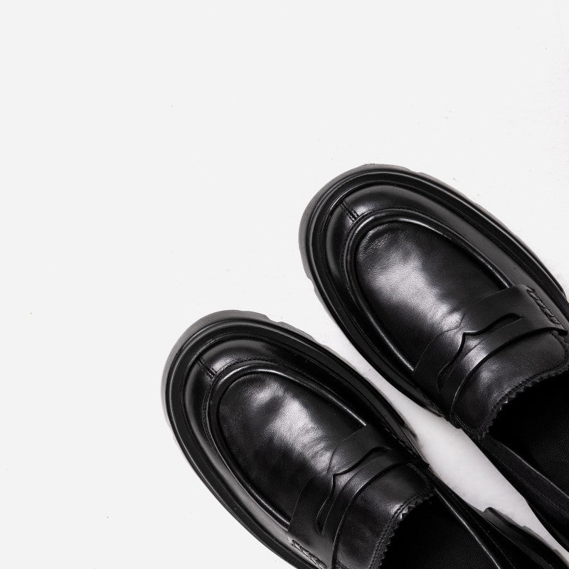Otizz Black Chunky Loafers 66448-A-01 -5