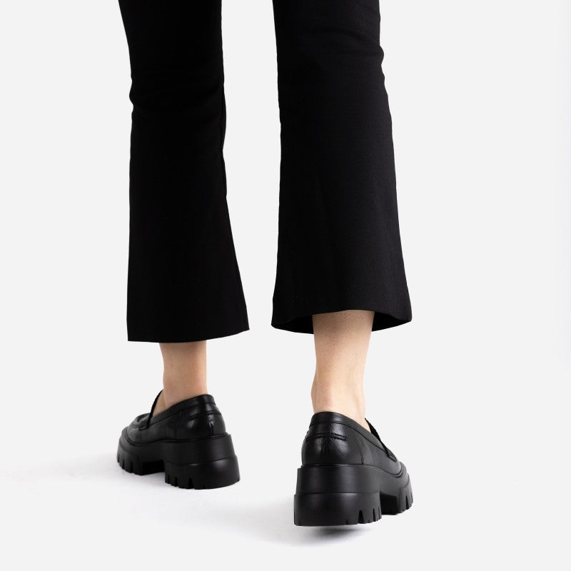 Otizz Black Chunky Loafers 66448-A-01 -7