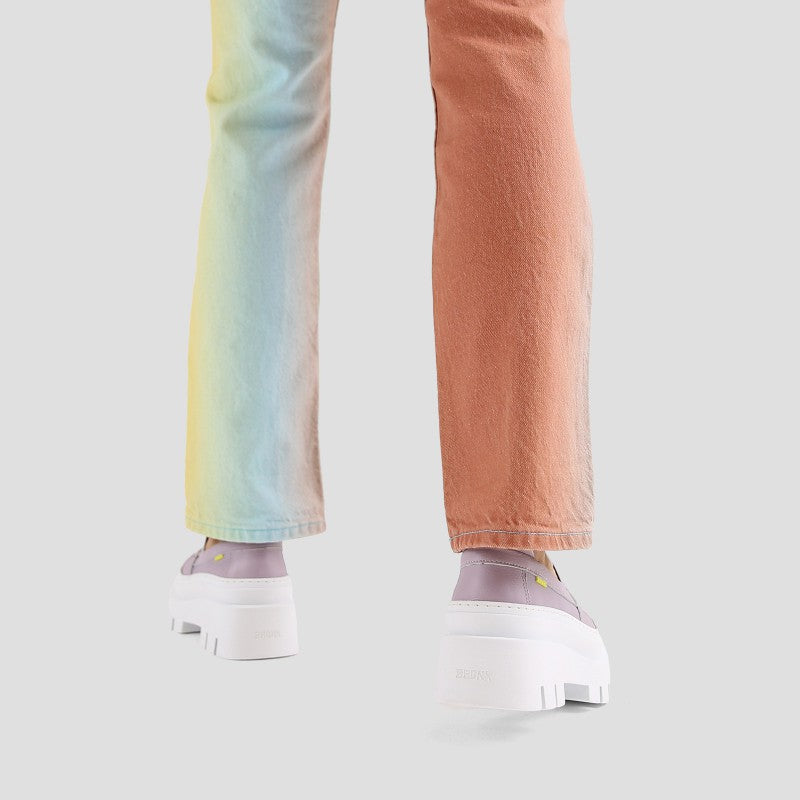 Evi Ann Lila Weiss Chunky Loafers 66433-A-3609 - 5